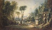 Francois Boucher Desian fro a Stage Set oil on canvas